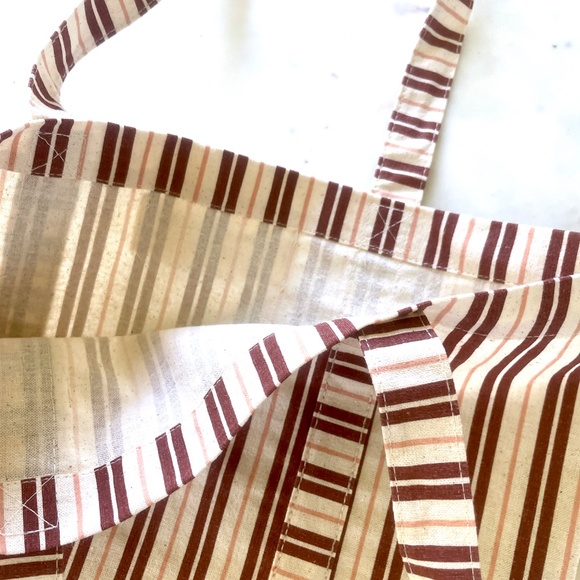 Sézane et Octubre Editions Paris 2013 Striped Tote Bag in Burgundy & Ecru - Picture 11 of 17